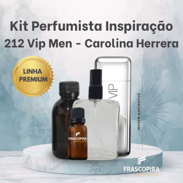Kit Perfumista Essência Vollmens Faça Até 100ml 212 Vip Men