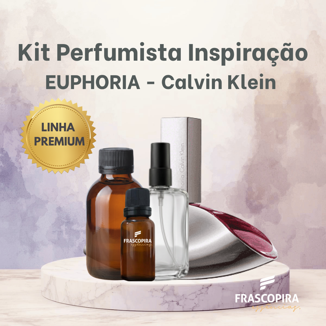 Kit Perfumista Essência Vollmens Faça Até 100ml Euphoria