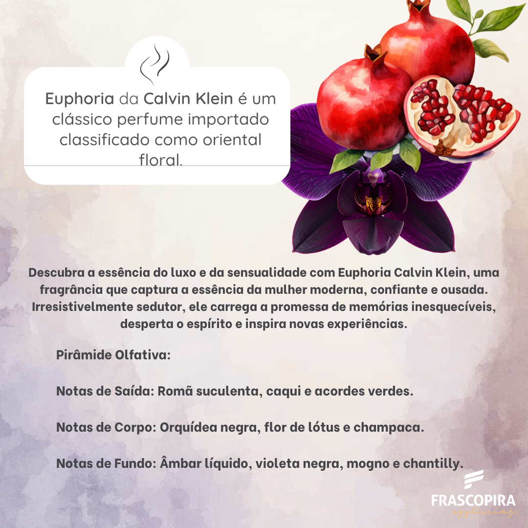 Kit Perfumista Essência Vollmens Faça Até 100ml Euphoria