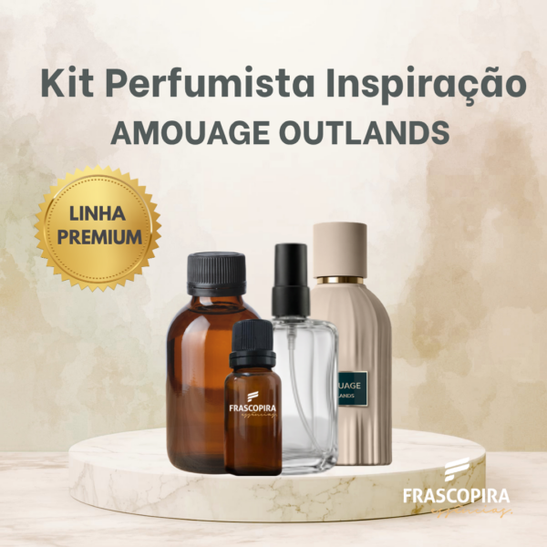 Kit Perfumista Essência Vollmens Faça Até 100ml Amouage Outlands