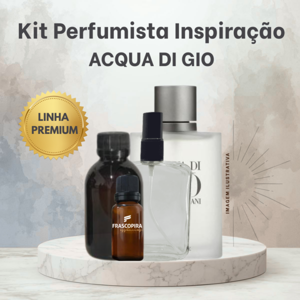 Kit Perfumista Essência Vollmens Faça Até 100ml ACQUA DI GIO