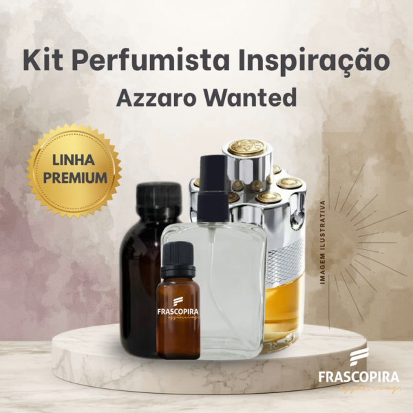 kit Perfumista Essência Vollmens Faça Até 100ml AZZARO WANTED