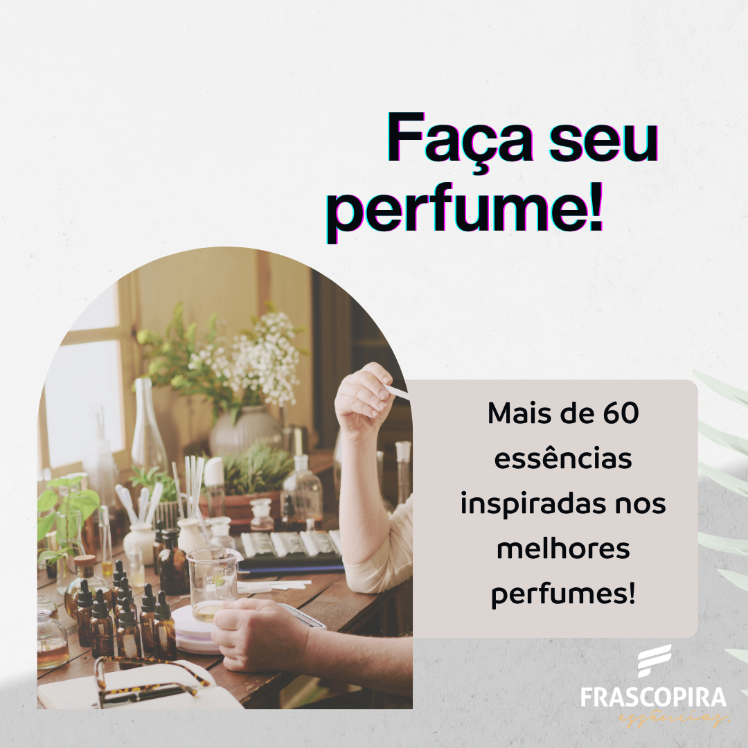Kit Perfumista Essência Vollmens Faça Até 100ml BLEU DE CHANEL