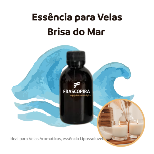 Essência Brisa do Mar Lipossolúvel Concentrada Aromática para Velas