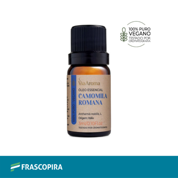 Óleo Essencial Camomila Romana 3ml - Via Aroma