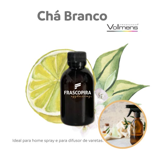 Essência Chá Branco - Vollmens 100ml