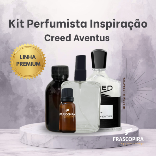 Kit Perfumista Essência Vollmens Faça Até 100ml CREED AVENTUS