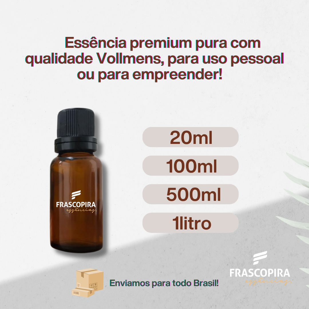 Essência Concentrada Pear Freesia Premium Vollmens para Perfumaria Fina