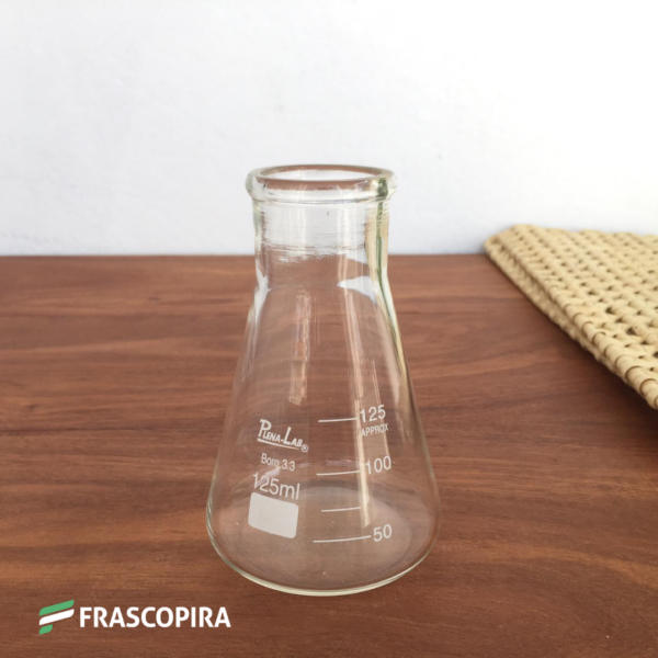 Frasco Erlenmeyer Boca Larga 125ml