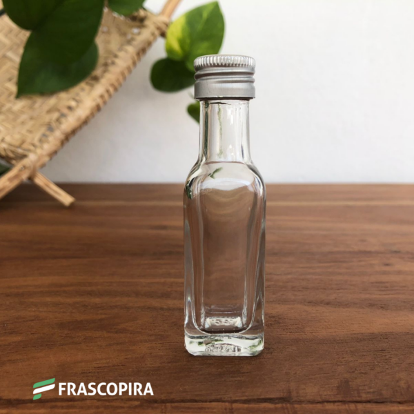 10 Garrafinhas mini azeite 20ml com tampa de metal