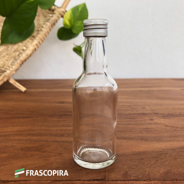 10 Garrafinhas mini cachaça 50ml com tampa de metal