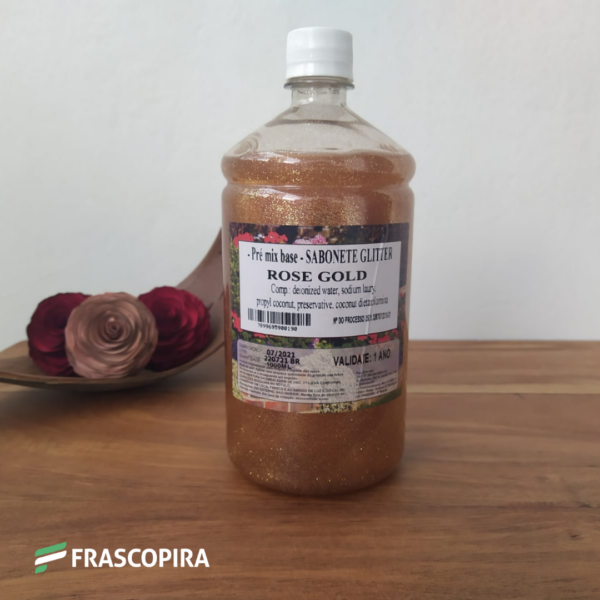 Sabonete Líquido com Glitter Rosê Gold