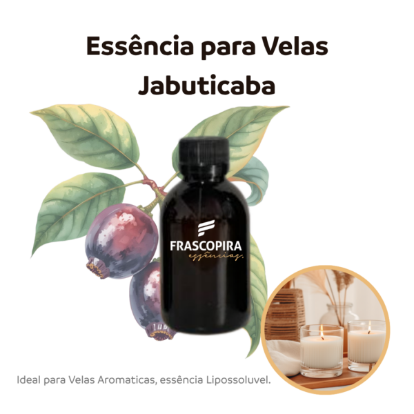 Essência Jabuticaba Lipossolúvel Concentrada Aromática para Velas