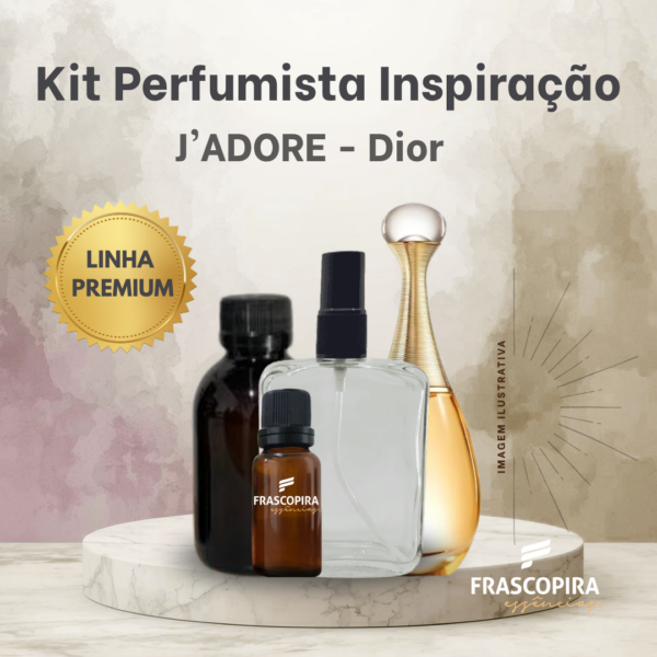 Kit Perfumista Essência Vollmens Faça Até 100ml JADORE