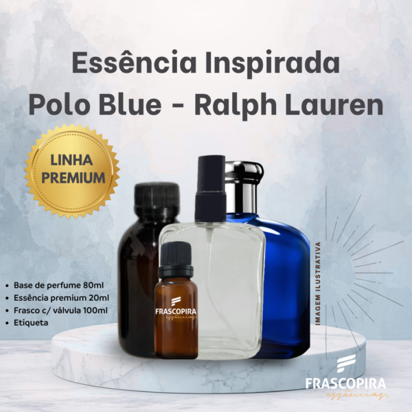 Blue Polo Kit Perfumista Essência Vollmens Falça Até 100ml de Perfume