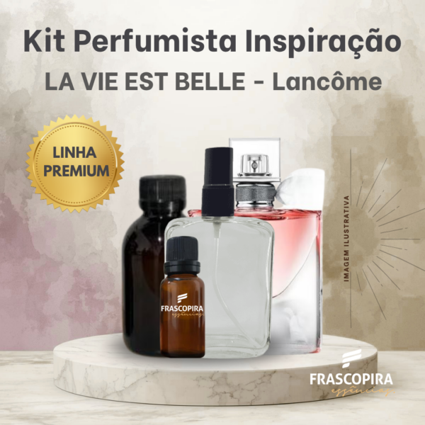 Kit Perfumista Essência Vollmens Faça Até 100ml LA VIE EST BELLE