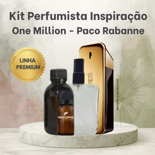 Kit Perfumista Essência Vollmens Faça Até 100ml ONE MILLION