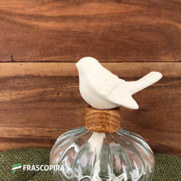 Pássaro em cerâmica para aromatizador de ambiente
