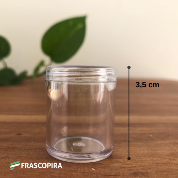 Kit com 15 potes em acrílico de 10ml