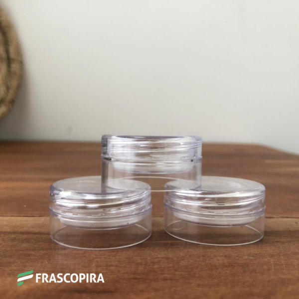 10 Potes acrílico cristal 8g