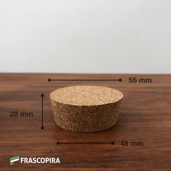 Rolha de Cortiça 20x55x48 mm