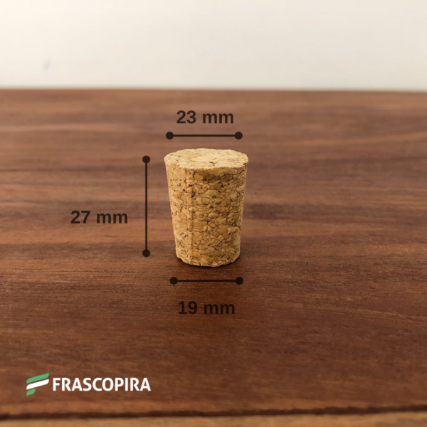 Rolha de Cortiça 27x23x19 mm - 10 unidades