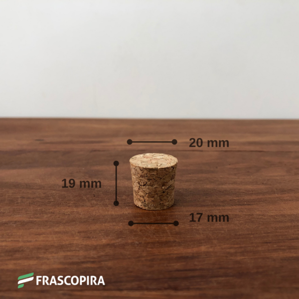 Rolha de Cortiça 19x20x17 mm