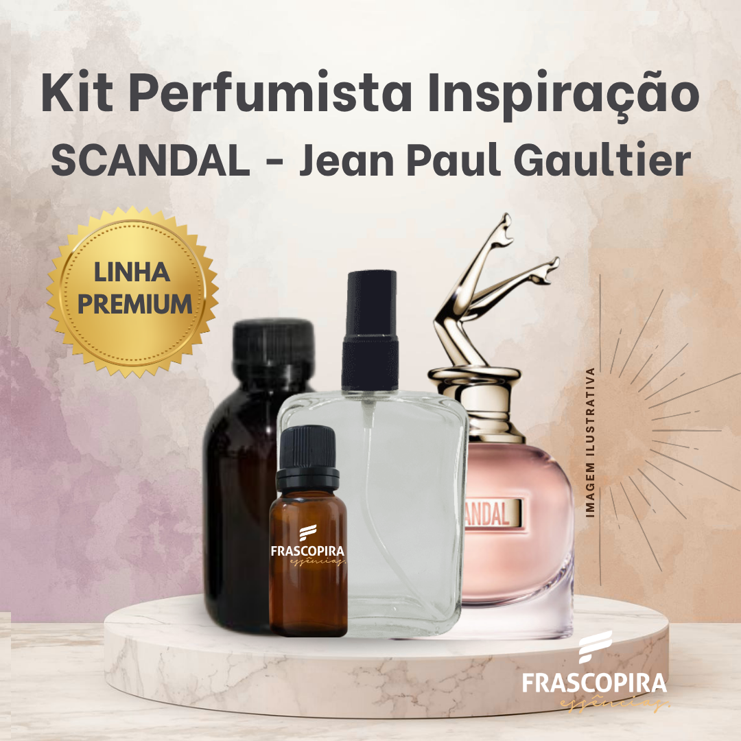 Kit Perfumista Essência Vollmens Faça Até 100ML SCANDAL