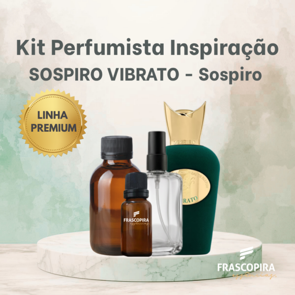 Kit Perfumista Essência Vollmens Faça Até 100ml Sospiro Vibrato