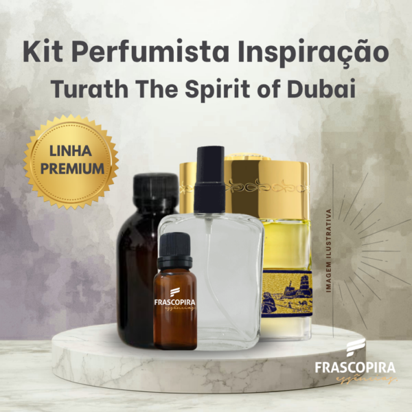 Kit Perfumista Essência Vollmens Faça Até 100ml THE SPIRIT OF DUBAI